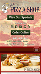 Mobile Screenshot of jeffspizzashop.com